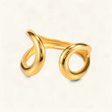 Jackie Twist Ring i Guld