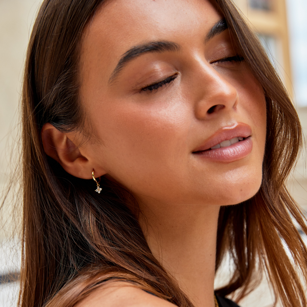 Mia Crystal Clover Earrings